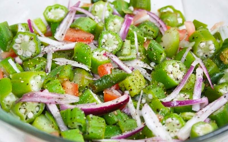Okra Salad Recipe (Salad Lalo)